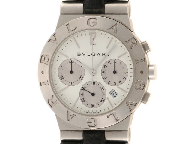 BVLGARI ブルガリ ディアゴノ スポーツクロノグラフ CH35S SS/革 【431】 の購入なら「質」の大黒屋（公式）