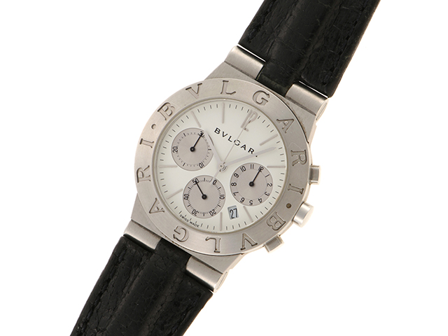 BVLGARI ブルガリ ディアゴノ スポーツクロノグラフ CH35S SS/革