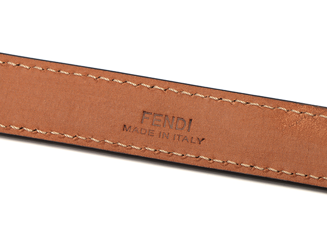 美品✨ フェンディ ベルト 正規品 FF ロゴ ゴールド レザー サイズ42 FENDI フェンディ FFロゴベルト 20mm ゴールド/GP金具