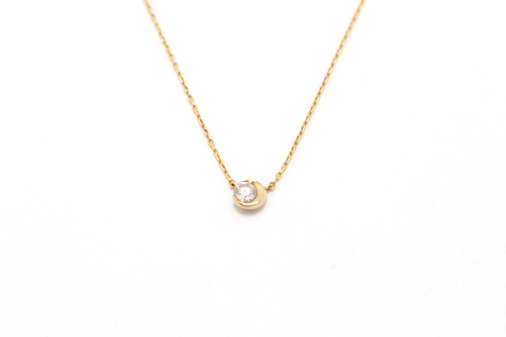 STAR JEWELRY スタージュエリー ネックレス K18 ダイヤモンド 0.06ct ...