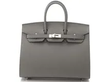 HERMES エルメス ハンドバッグ バーキン25 セリエ グリメイヤー ヴォーマダム シルバー金具 W刻印 2024年製造 2147100515930【430】