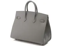HERMES エルメス ハンドバッグ バーキン25 セリエ グリメイヤー ヴォーマダム シルバー金具 W刻印 2024年製造 2147100515930【430】