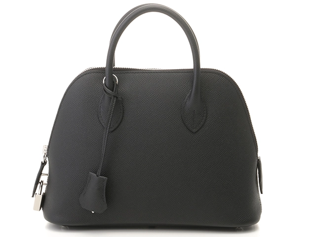 HERMES　エルメス　ハンドバッグ　ボリード1923　25　ブラック　ヴォーエプソン　シルバー金具　B刻印【430】2147100516357