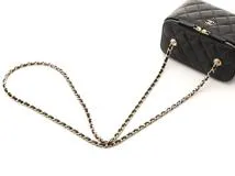 CHANEL　シャネル　スモール　ヨコガタチェーンバニティ　ブラック／ＧＰ　キャビア　AP1341【430】2147100516784