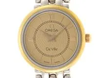 OMEGA　オメガ　時計　デビル クラシック　7374.11　クオーツ　GP/SS　ゴールド　2147100517927【207】