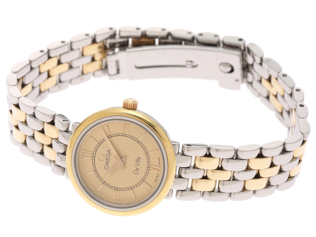 OMEGA オメガ 時計 デビル クラシック 7374.11 クオーツ GP/SS