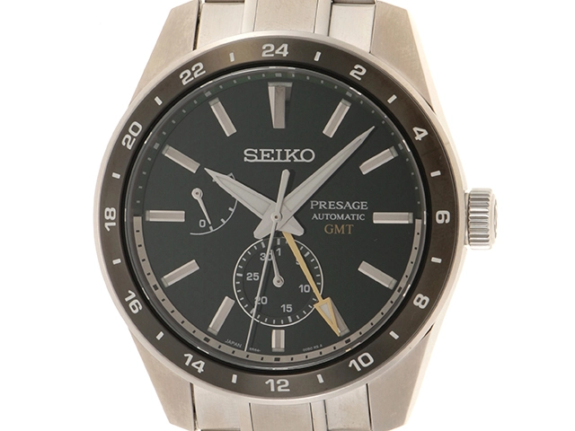 SEIKO セイコー プレサージュGMT SARF003 SS グリーン文字盤 自動巻き【436】2147100518313  の購入なら「質」の大黒屋（公式）