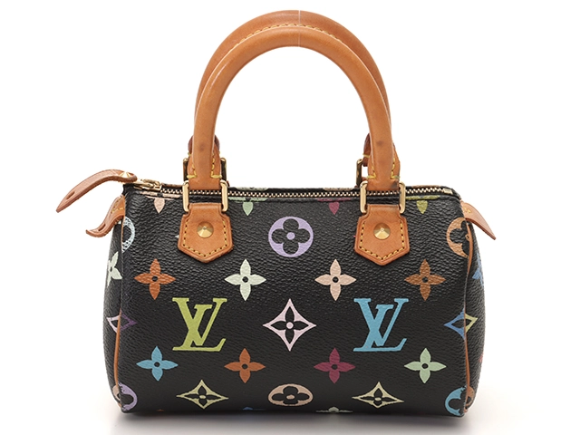 LOUIS VUITTON　ルイヴィトン　ミニスピーディ　マルチカラー　ノワール　ブラック　M92644【472】YI
