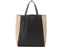 MARNI 黒 ベージュ トートバッグ MARNI マルニ スタッズバイカラー トートバッグ ブラック/ベージュ