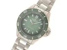 EDOX　エドックス　時計　ネプチュニアン　80120-3VM-VDN1　自動巻き　メンズ　ステンレス/セラミック　SS/CE　グリーン　2147100520071【207】