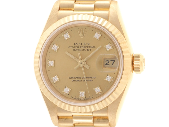 ROLEX ロレックス デイトジャスト N番 腕時計 69178G 10Pダイヤ