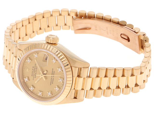 ROLEX ロレックス デイトジャスト N番 腕時計 69178G 10Pダイヤ