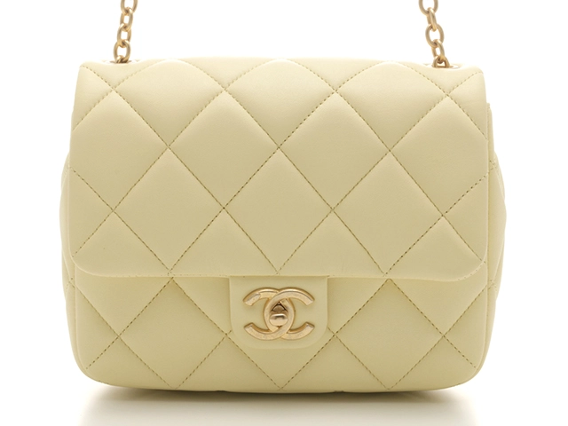 CHANEL シャネル ミニマトラッセ20 チェーンショルダーバッグ AS3850 イエロー/GP ラムスキン 【460】2147100523058  の購入なら「質」の大黒屋（公式）