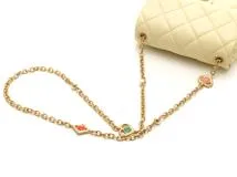 CHANEL シャネル ミニマトラッセ20 チェーンショルダー イエロー/ゴールド金具 ラムスキン AS3850 2147100523058 【432】