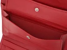 CHANEL　シャネル　マトラッセ　三つ折り長財布　レッド　ラムスキン　【431】