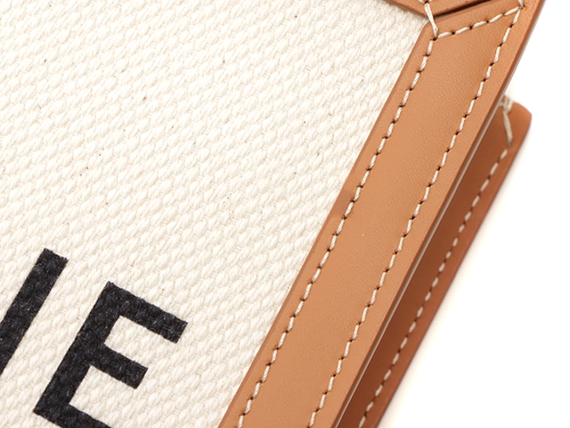 CELINE　セリーヌ　ミニバーティカルカバ　ナチュラル　タン　キャンバス　カーフ　193302BNZ.02NT【431】2147100523706