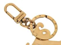 LOUIS VUITTON　ルイヴィトン　キーホルダー　ポルトクレ・スクエアードＬＶ　メッキGP　MP2715　NIGOコラボ【472】HG