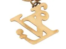 LOUIS VUITTON　ルイヴィトン　キーホルダー　ポルトクレ・スクエアードＬＶ　メッキGP　MP2715　NIGOコラボ【472】HG