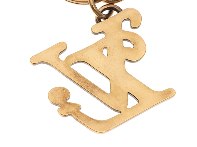 LOUIS VUITTON　ルイヴィトン　キーホルダー　ポルトクレ・スクエアードＬＶ　メッキGP　MP2715　NIGOコラボ【472】HG