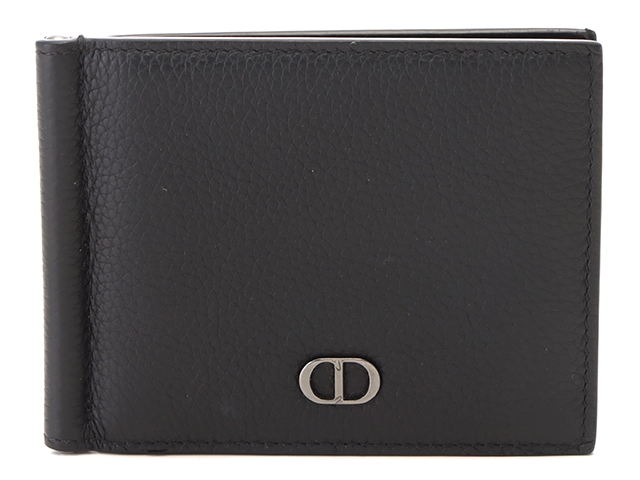 Dior ディオール マネークリップ付ウォレット ブラック レザー 財布【431】 の購入なら「質」の大黒屋（公式）