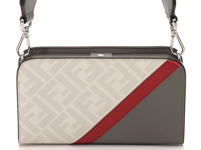 気質アップ フェンディ FENDI ズッカ グレー クロスボディウォレット 小物