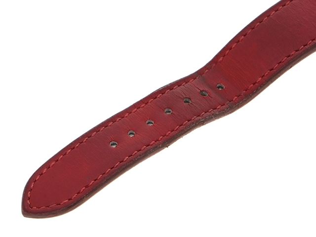 HERMES エルメス メドール 110131 ホワイト文字盤 GP/革 クオーツ レディース 時計 2147100527339【430】