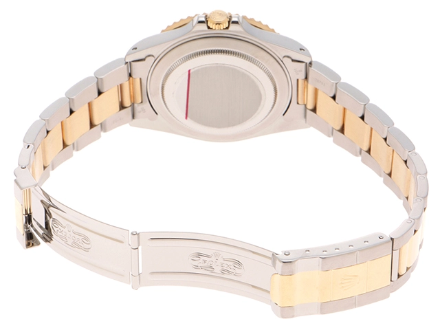 A番 ROLEX ロレックス 腕時計 GMTマスターⅡ16713RG ステンレス/K18イエローゴールド 3Pルビー/8Pダイヤモンドグレー文字盤 トリチウム 自動巻【472】SJ