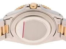 A番 ROLEX ロレックス 腕時計 GMTマスターⅡ16713RG ステンレス/K18イエローゴールド 3Pルビー/8Pダイヤモンドグレー文字盤 トリチウム 自動巻【472】SJ
