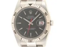 D番　ROLEX　ロレックス　デイトジャスト　ターノグラフ/WG/SS　116264　グレー　メンズ　自動巻き2147100531466【432】