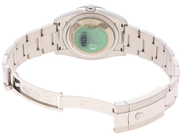 D番　ROLEX　ロレックス　デイトジャスト　ターノグラフ/WG/SS　116264　グレー　メンズ　自動巻き2147100531466【432】