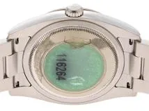 D番　ROLEX　ロレックス　デイトジャスト　ターノグラフ/WG/SS　116264　グレー　メンズ　自動巻き2147100531466【432】