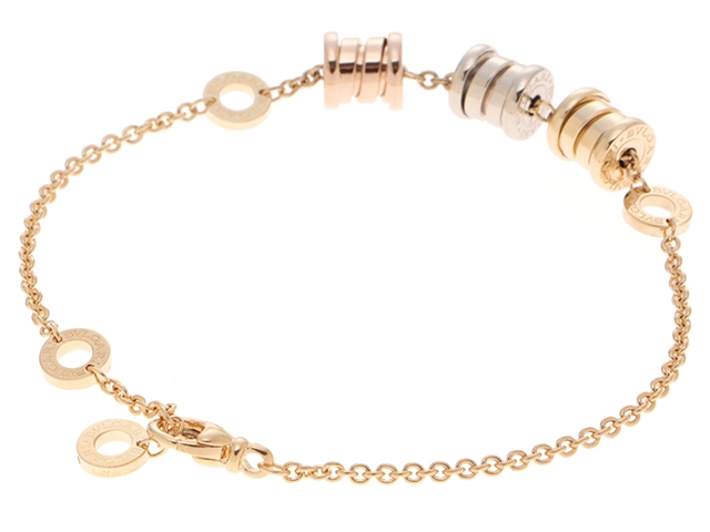 BVLGARI　ブルガリ　B-zero1　ブレスレット　K18YG/WG/PG ゴールド　10.1g　【432】2147100531626