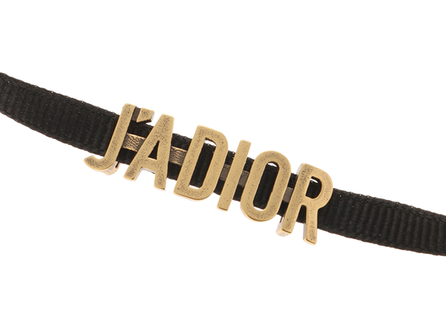 美品❗J'ADIOR チョーカー メタル＆グログランリボン 美品❗J