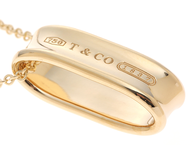 TIFFANY&CO ティファニー 1837クッション ネックレス K18 TIFFANY&CO ティファニー 1837クッション ネックレス K18