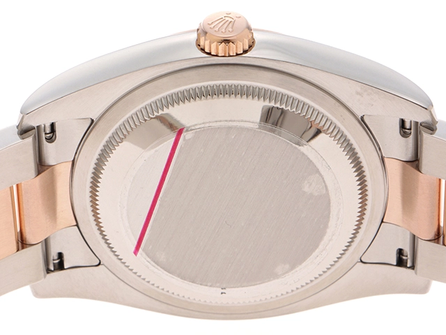 ROLEX　2016年ギャランティー　ロレックス　デイトジャスト　100m　自動巻き　ステンレス・ピンクゴールド　116201　ブラウン文字盤　【432】　2147100532210