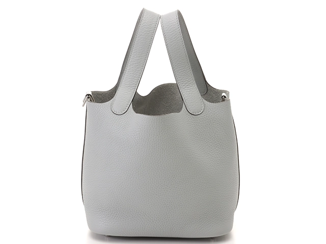 HERMES エルメス ハンドバッグ ピコタンロックPM ブルーグラシエ