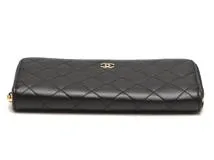 CHANEL シャネル クラシック ロングジップウォレット マトラッセ ラウンドファスナー長財布 ブラック ゴールド金具 AP0242【472】AH  の購入なら「質」の大黒屋（公式）