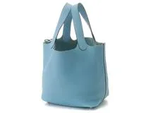 HERMES　エルメス　ピコタンロックPM　ブルーノール　シルバー金具　Y刻印　【432】2147100535488