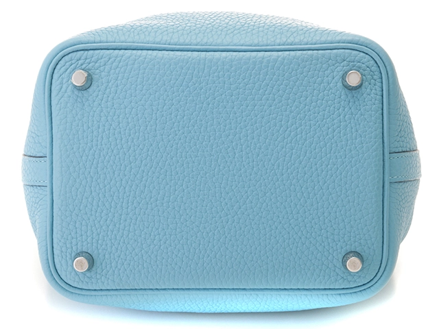 HERMES　エルメス　ピコタンロックPM　ブルーノール　シルバー金具　Y刻印　【432】2147100535488