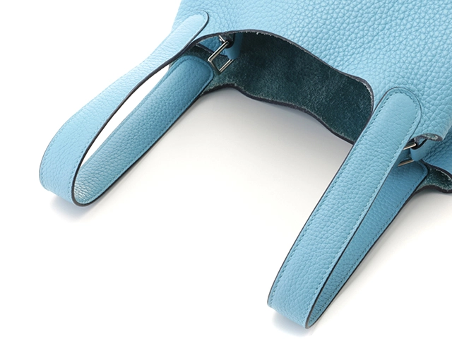 HERMES　エルメス　ピコタンロックPM　ブルーノール　シルバー金具　Y刻印　【432】2147100535488