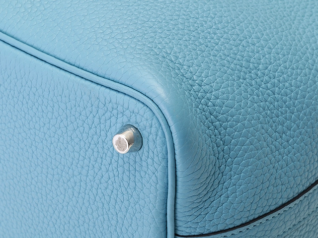 HERMES　エルメス　ピコタンロックPM　ブルーノール　シルバー金具　Y刻印　【432】2147100535488