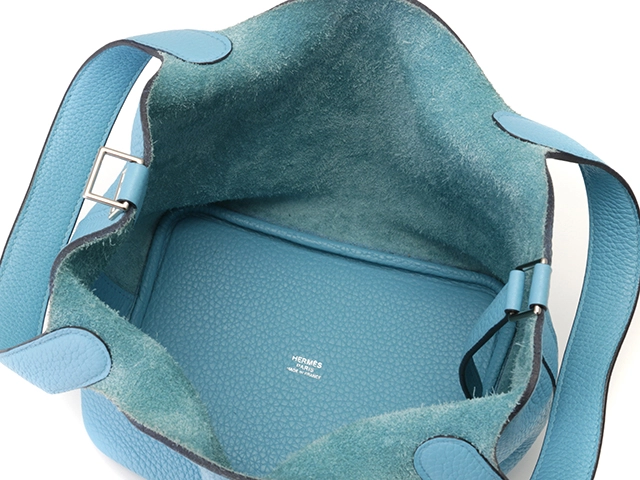 HERMES　エルメス　ピコタンロックPM　ブルーノール　シルバー金具　Y刻印　【432】2147100535488