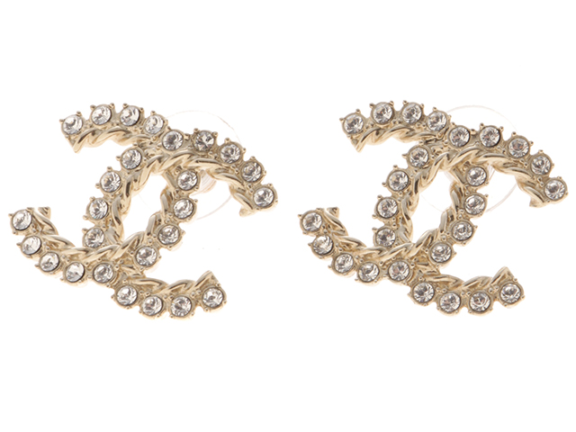 CHANELピアス CHANEL シャネル ココマークピアス AB5637 メタル(GP