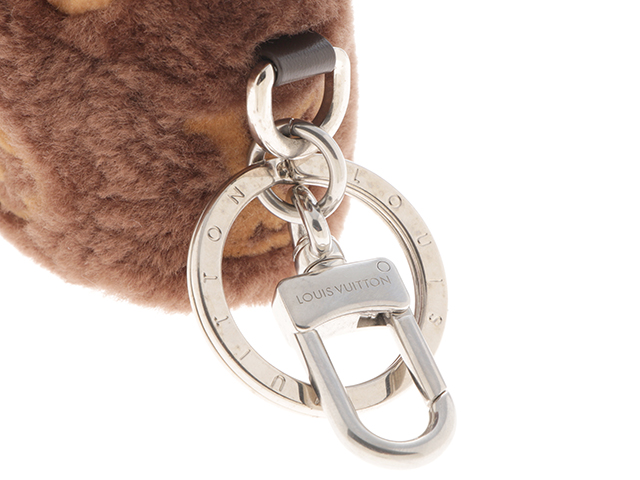 LOUIS VUITTON　ルイ・ヴィトン　 フットプリント モノグラム キーホルダー アクセサリー レザー ファー M01690【472】AH