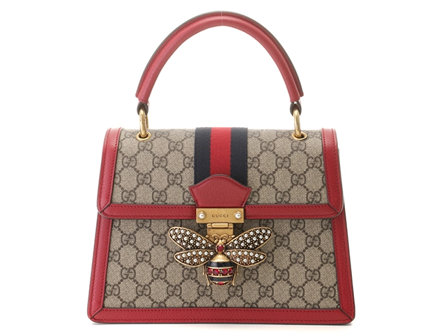 GUCCI グッチ ハンドバッグ クイーンマーガレット ２ｗａｙバッグ ベージュ／レッド ＰＶＣ／レザ 476541  2147100537079【437】 の購入なら「質」の大黒屋（公式）