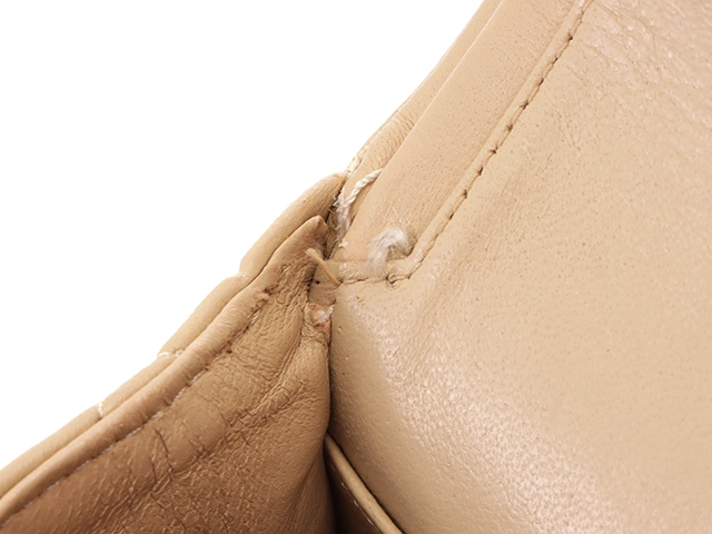 CHANEl シャネル マトラッセWフラップ23 Wチェーンショルダー ライトベージュ GP 【471】2147100537468