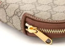 GUCCI　グッチ　ホースビット1955　GGスプリーム　PVC/レザー　ブラウン/ベージュ　622040　コインケース　2147100537475【207】