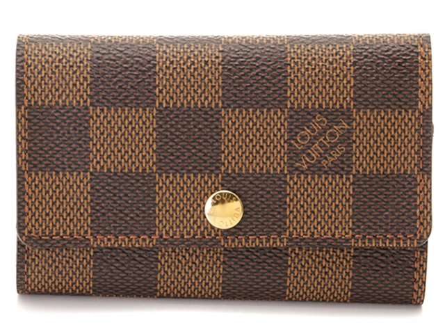 微美品】LOUIS VUITTON ルイヴィトン キーケース 4連 ダミエ 白