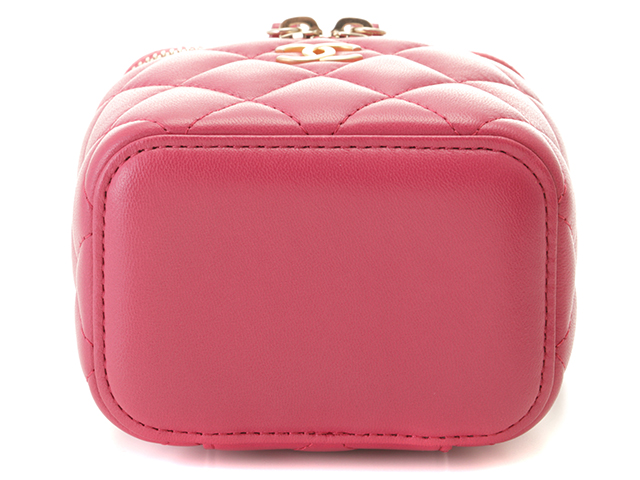 CHANEL シャネル マトラッセ バニティチェーンショルダー ピンク