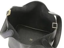 エルメス HERMES  ピコタンロックPM　　ブラック/GP金具/トリヨンクレマンス　　W刻印　2024年頃製造　店頭展示未使用品　【472】KS